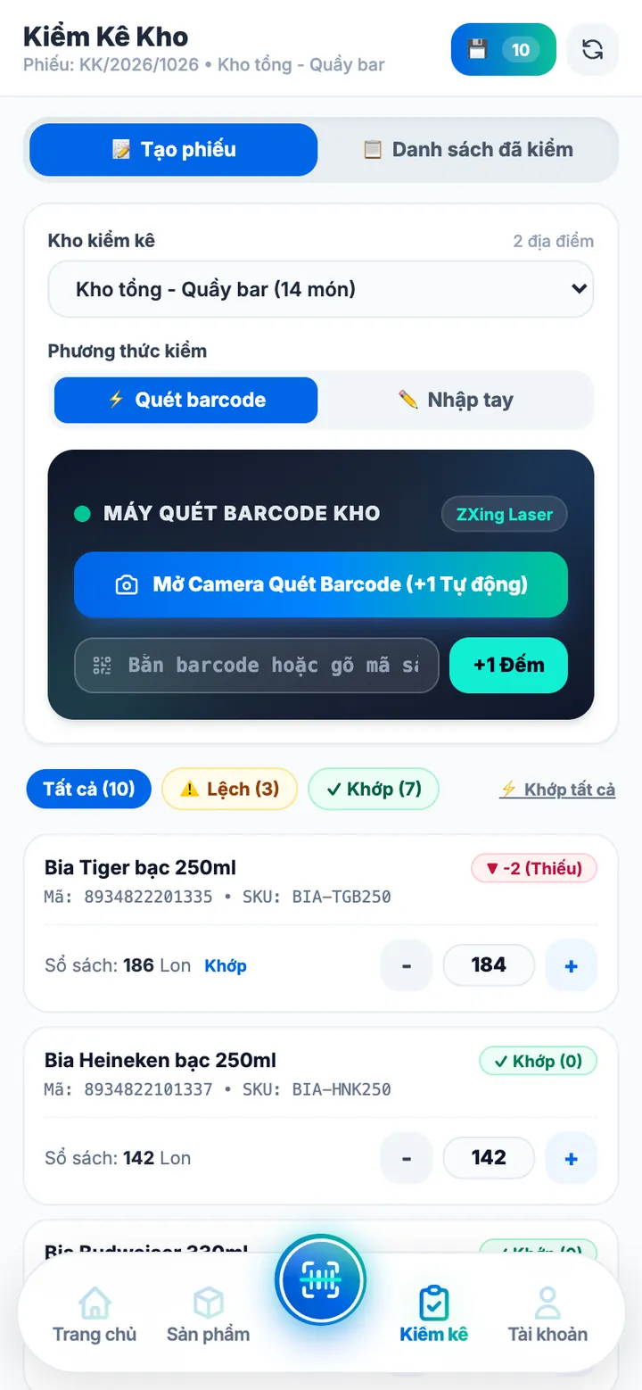 Biên bản kiểm kê kho